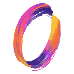 Fototapeta na wymiar Colorful letter o