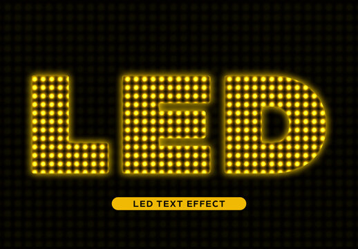 Led Text Effect