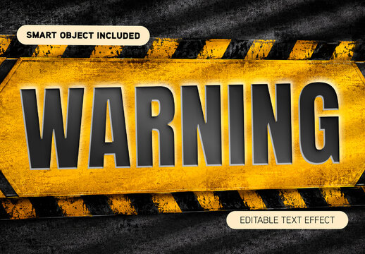 Warning Text Effect