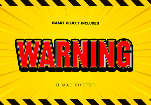 Warning Text Effect