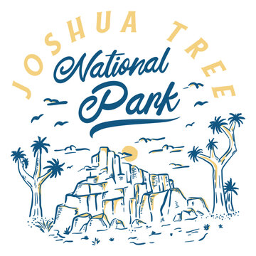 Joshua tree national park logo