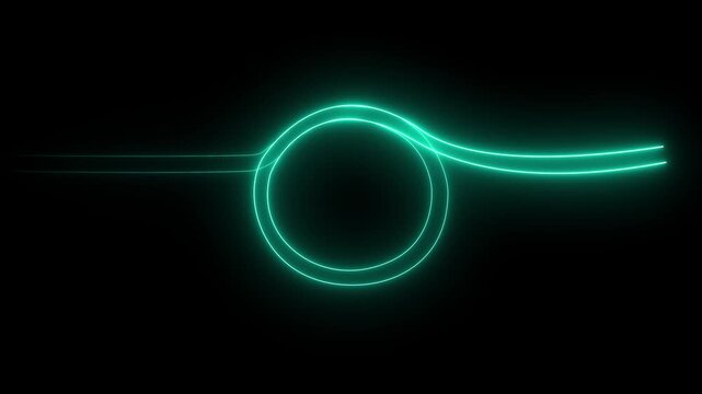Artificial intelligence AI and machine learning concept. Abstract technology background in blue color.4k video.
