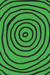 Naklejka premium Green spiral abstract background with circles,
