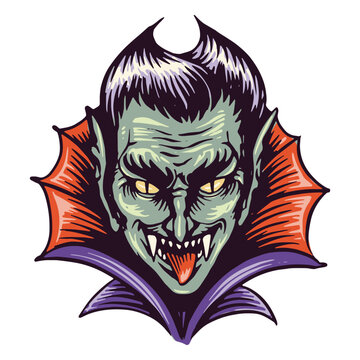 Smiley scary vampire
