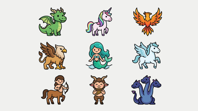 Mythical creatures collection