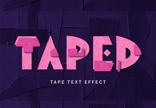 Tape Text Effect