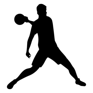 Dodgeball action pose