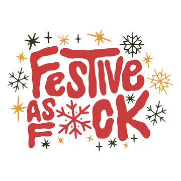 Anti Christmas lettering quote