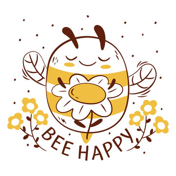 Bee happy wordplay