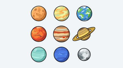 Planetary bodies with unique textures © Johnsoon