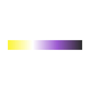 Nonbinary Pride Flag Stripe Divider Colorful Border Banner
