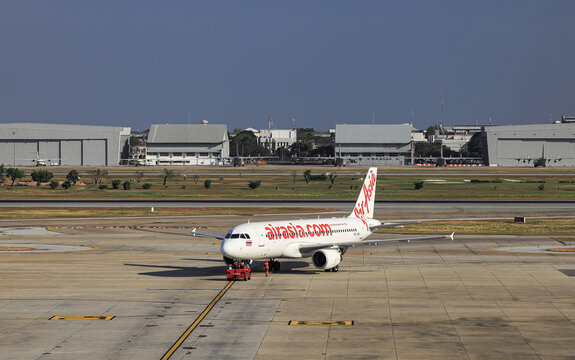 Airplane Tugs, Machine for push back the aircraft to taxiway, one in ground handling services.