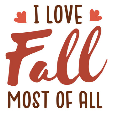 I love fall most of all