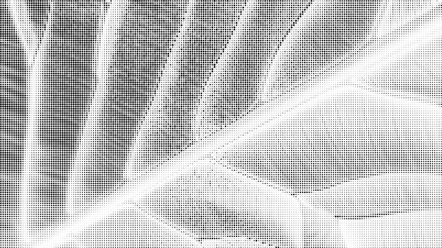 Halftone pattern with intersecting white lines on gray background