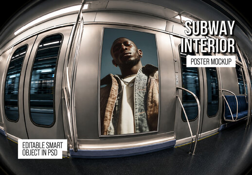 Subway Interior Poster Mockup