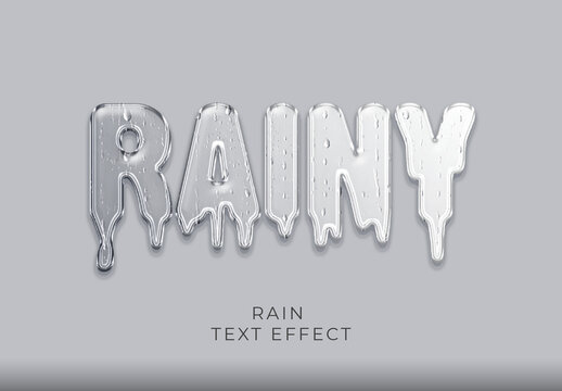 Rain Text Effect