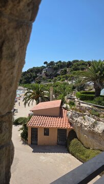 mediterranean coast, roc sant gaeita, costa dourada, catalunya, spain