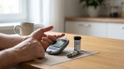 Fototapeta premium Diabetes Management at Home