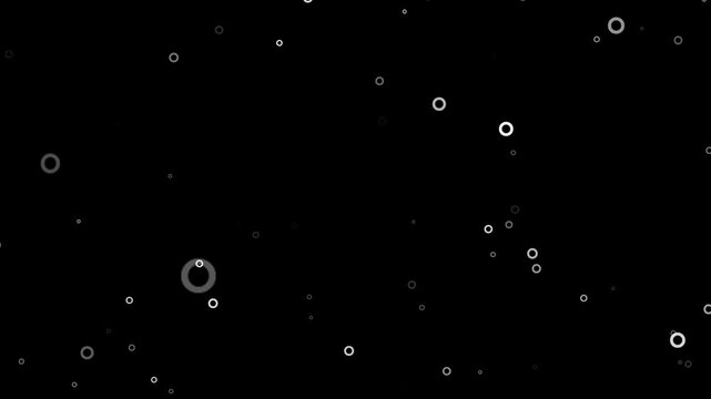 Animated White Degree Symbol Pattern Temperature Measurement Background 4K Seamless Loop