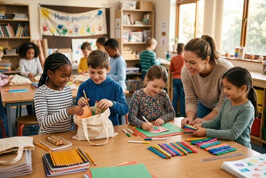 Young hearts unite for Mandela Day service, packing kindness in a vibrant classroom