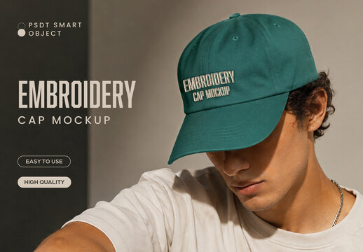 Embroidery Cap Mockup