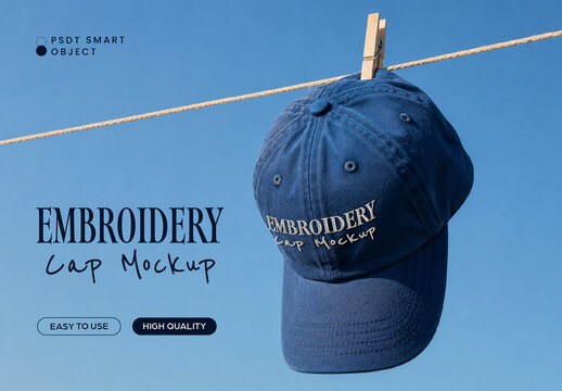 Embroidery Cap Mockup