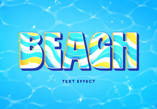 Beach Text Effect