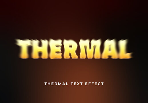 Thermal Text Effect