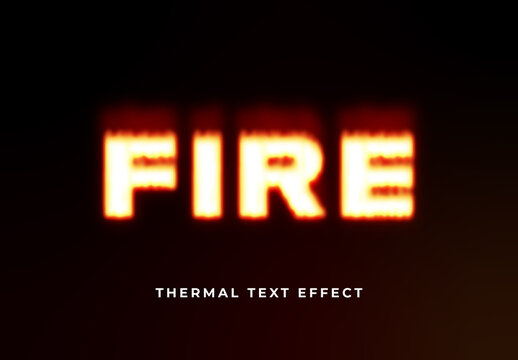 Thermal Fire Text Effect