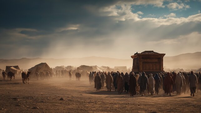 As the Levites faithfully carry the tabernacle through the wilderness, the journey reminds us that God's presence guides His people with purpose, order, and unwavering faithfulness.
