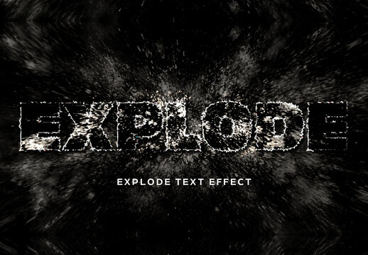 Explode Text Effect