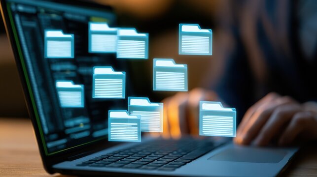 Server storage archive concept with data backup and enterprise information systems.