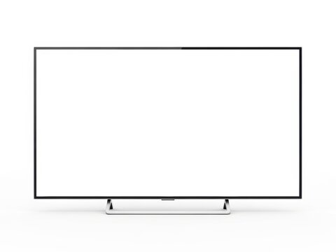 Modern flat screen tv on stand