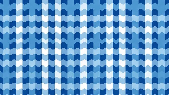 Repeating Blue and White Checkered Pattern Background Texture Design