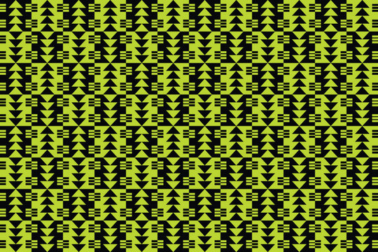 Triangle Shapes and Designs Green Colors Geometric Pattern Background