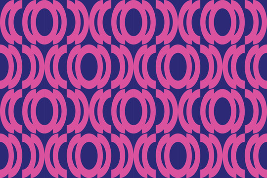 Circle Shapes and Designs Purple Colors Geometric Pattern Background