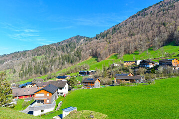 Fototapeta premium Berghang bei Bezau im Bregenzerwald, Vorarlberg, Österreich