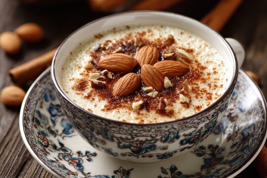 Kalburabasti Turkish dessert with cinnamon almonds