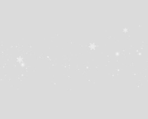 Fototapeta premium Frozen snow particles on transparent background. PNG winter graphic resource. Useful for creative visual designs.