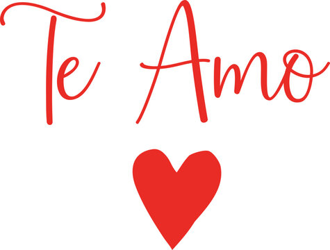 te amo valentines hearts the amount script cute slogan logo