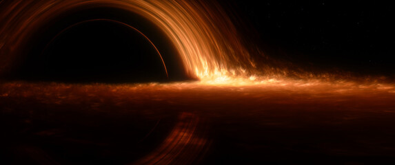 Black Hole with accretion disk © Ika