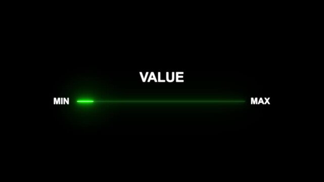 The concept of business value added. increase value, company value add, growth plan on black background. neon glow line animation. 4k
