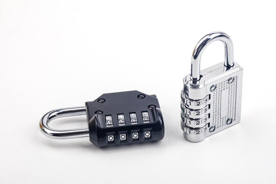 Combination locks representing security, data protection, and privacy