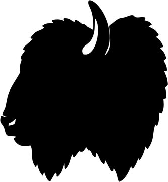 Bison Head Silhouette.eps