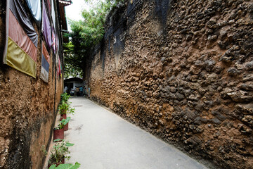 Budynki i elementy dekoracyjne w Stone Town Zanzibar Tanzania