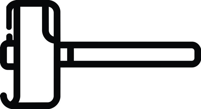 Heavy sledgehammer icon for construction and demolition