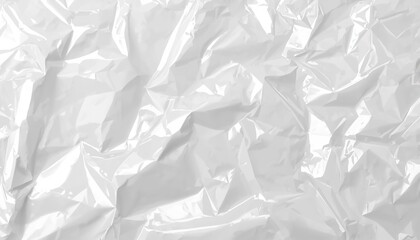 Obraz premium Transparent plastic wrap texture overlay with crumpled polyethylene packaging effect, ideal for vinyl wraps, CD covers, and package mockup illustrations.