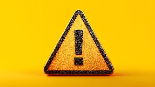 yellow warning sign