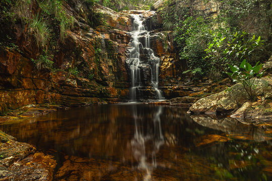 cachoeira na cidade de Gr&atilde;o Mogol, Estado de Minas Gerais, Brasil