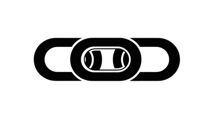 Fototapeta premium Vector illustration of chain link icon vector illustration on a transparent background